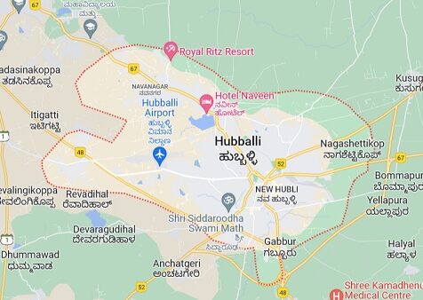 hubli-map