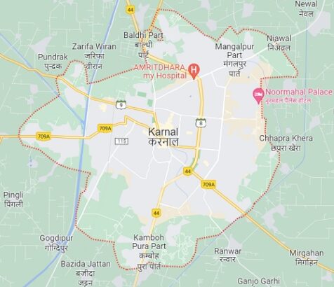 karnal-map